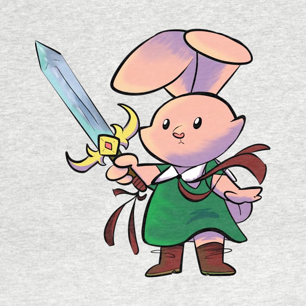 Bunny Warrior by Potatodragon